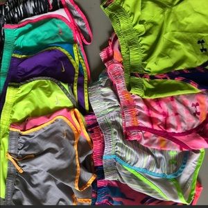 Nike and under armour shorts